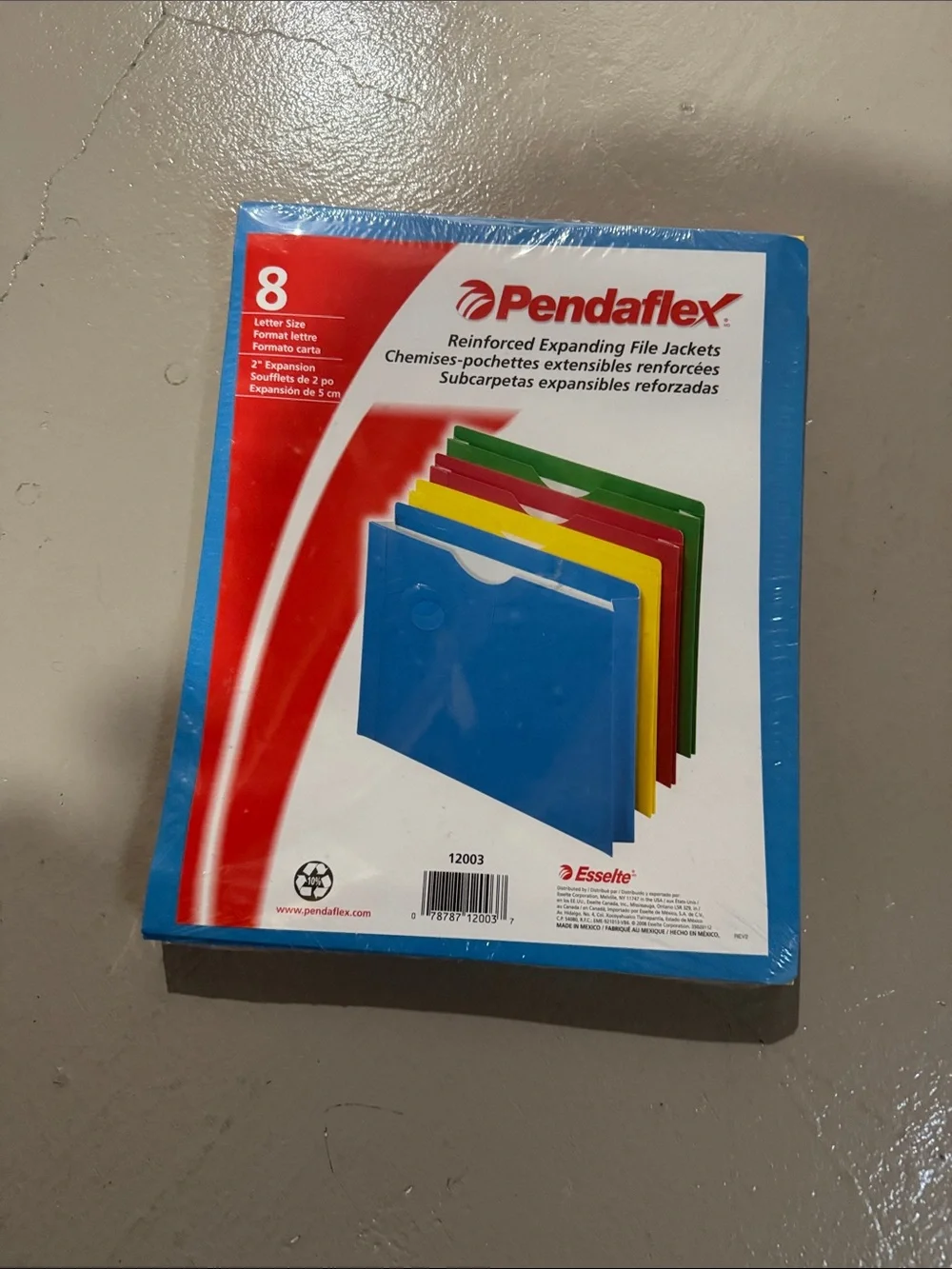 Letter-Size Expanding File Jackets – Blue (8 Pack)